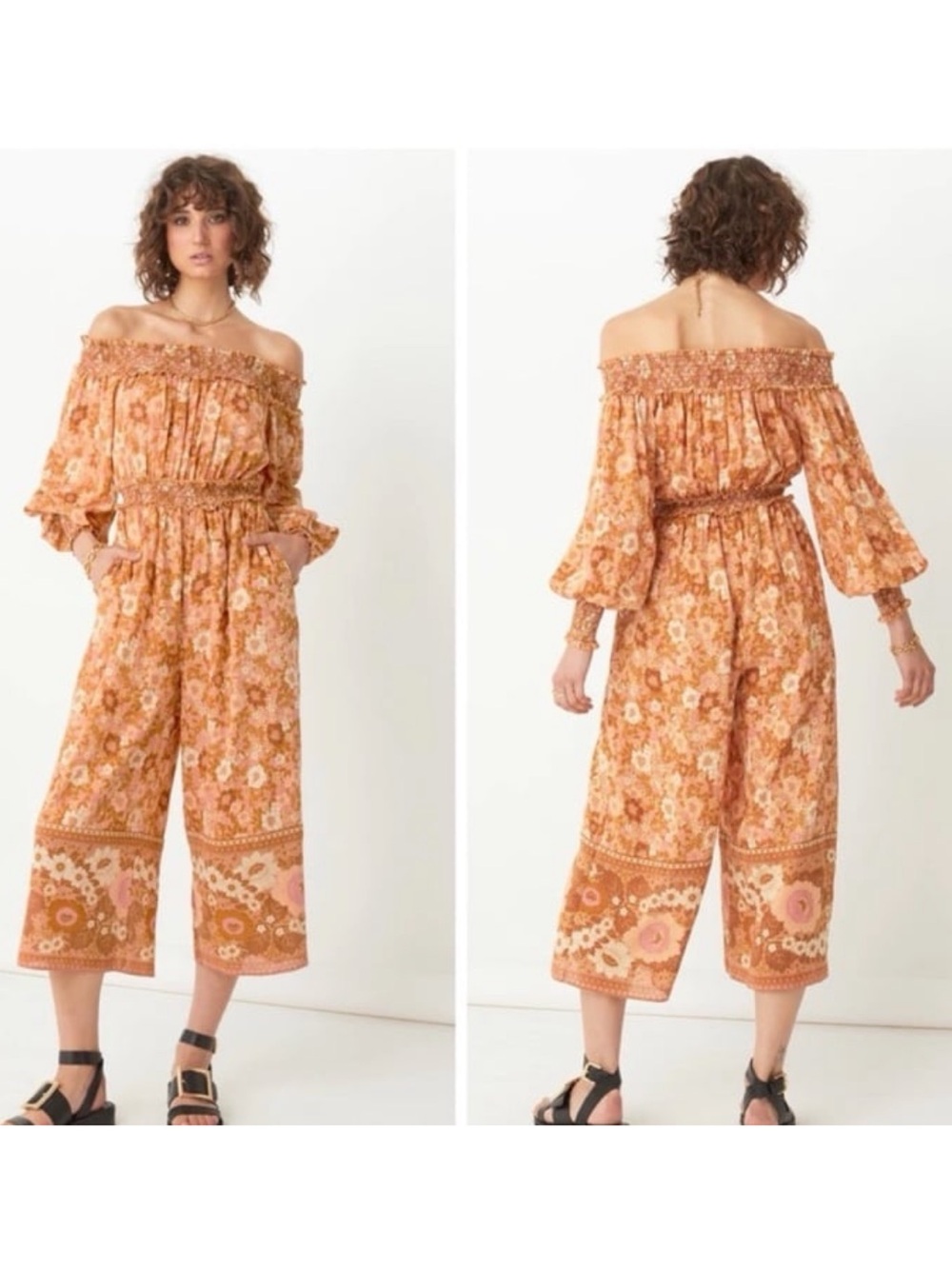NWT Spell Anne Jumpsuit Peach Size XS